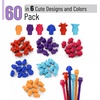 image:imageMr Pen Animal Pencil Top Eraser 60 Pack 6 Assorted Styles  Colorful Cute Animal Designs LatexFree NonToxic Cap Pencil Erasers for Kids TeachersRetro