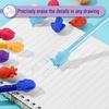 image:imageMr Pen Animal Pencil Top Eraser 60 Pack 6 Assorted Styles  Colorful Cute Animal Designs LatexFree NonToxic Cap Pencil Erasers for Kids TeachersRetro