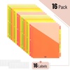 image:imageMr Pen Binder Dividers with Pockets and Tabs 16 Pack Colorful  3 Ring Binder Dividers with Tabs and Pockets on Both SidesCitrus Fresh