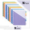image:imageMr Pen Binder Dividers with Pockets and Tabs 16 Pack Colorful  3 Ring Binder Dividers with Tabs and Pockets on Both SidesCoastal Sunrise