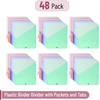 image:imageMr Pen Binder Dividers with Pockets and Tabs 16 Pack Colorful  3 Ring Binder Dividers with Tabs and Pockets on Both SidesPastel