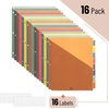 image:imageMr Pen Binder Dividers with Pockets and Tabs 16 Pack Colorful  3 Ring Binder Dividers with Tabs and Pockets on Both SidesUrban Sky