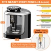 image:imageMr Pen Black Pencil Sharpener Electric Pencil Sharpener for Kids  Blade to Fast Sharpen