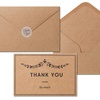 image:imageMr Pen Blank Thank You Cards with Envelopes 18 Pack 4x6  Thank You Notes with Envelopes Black Wedding Thank You Cards Wedding Thank You Note Cards Baby Shower Thank You CardsBrown Kraft