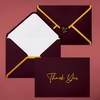 image:imageMr Pen Blank Thank You Cards with Envelopes 20 Pack 4x6  Gold Foil Thank You Notes with Envelopes Black Wedding Thank You Cards Wedding Thank You Note Cards Fathers Day GiftDark Red