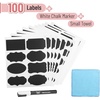 image:imageMr Pen Chalkboard Labels 150 pcs Assorted Shapes  Waterproof Reusable Blackboard Stickers with 1 Erasable Liquid Chalk Marker for Mason Jars100 pcs