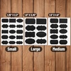 image:imageMr Pen Chalkboard Labels 150 pcs Assorted Shapes  Waterproof Reusable Blackboard Stickers with 1 Erasable Liquid Chalk Marker for Mason Jars100 pcs