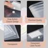image:imageMr Pen Clear Plastic Envelopes 4 Pack A4 Clear Letter Size  Plastic Envelopes with Snap ClosureClear