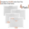 image:imageMr Pen Clear Plastic Envelopes 4 Pack A4 Clear Letter Size  Plastic Envelopes with Snap ClosureClear