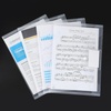 image:imageMr Pen Clear Plastic Envelopes 4 Pack A4 Clear Letter Size  Plastic Envelopes with Snap ClosureClear