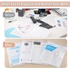 image:imageMr Pen Clear Plastic Envelopes 4 Pack A4 Clear Letter Size  Plastic Envelopes with Snap ClosureClear