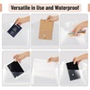 image:imageMr Pen Clear Plastic Envelopes 4 Pack A4 Clear Letter Size  Plastic Envelopes with Snap ClosureClear