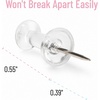 image:imageMr Pen Clear Push Pins Tacks 600 Pack Clear Plastic Head Steel Point Bulk Thumb Tacks for Wall Decorative Push Pins for Bulletin Board Corkboard Map Calendar Photo Home Office