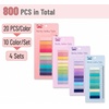 image:imageMr Pen Colorful Sticky Tabs 800 Pcs Transparent Page Markers  Annotating Book Tabs
