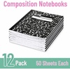 image:imageMr Pen Composition Notebook 12 Pack Wide Ruled 600 Sheets  975 x 75 Black Marble Composition Book Notebooks for School Wide Ruled Composition Notebook Journal Notebooks12 Pack