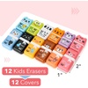 image:imageMr Pen Cute Animal Eraser with Clean Up Roller and Cover 12 Pack LatexFree Rubber Pencil Erasers with Collector Rollers for Teens amp Kids Teacher Classroom School Supplies Party Favor