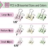 image:imageMr Pen Cute Binder Clips 80 pcs Assorted Sizes  Smiley Binder Paper Clips Bulk Paper Clamps for Office Supplies Home School Business Document Organizing