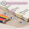 image:imageMr Pen Cute Binder Clips 80 pcs Assorted Sizes  Smiley Binder Paper Clips Bulk Paper Clamps for Office Supplies Home School Business Document Organizing