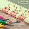 image:imageMr Pen Cute Metal Binder Clips 18 pcs 075 Small Size 6 Styles  Rose Gold Binder Paper Clips Paper Clamps for Office Supplies Home School Business Document Organizing