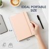 image:imageMr Pen Dotted Journal Notebook A5 Medium Size 57x84  160 Pages 80 Sheets Fabric Hardcover 100 GSM Thick Paper Bullet Dotted Journal for Planning Trackingcosmic latte
