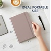 image:imageMr Pen Dotted Journal Notebook A5 Medium Size 57x84  160 Pages 80 Sheets Fabric Hardcover 100 GSM Thick Paper Bullet Dotted Journal for Planning Trackingmisty blush
