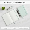 image:imageMr Pen Dotted Journal Notebook A5 Medium Size 57x84  160 Pages 80 Sheets Fabric Hardcover 100 GSM Thick Paper Bullet Dotted Journal for Planning Trackingtranquil blue