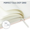 image:imageMr Pen Dotted Journal Notebook A5 Medium Size 57x84  160 Pages 80 Sheets Fabric Hardcover 100 GSM Thick Paper Bullet Dotted Journal for Planning Trackingcosmic latte