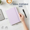 image:imageMr Pen Dotted Journal Notebook A5 Medium Size 57x84  160 Pages 80 Sheets Fabric Hardcover 100 GSM Thick Paper Bullet Dotted Journal for Planning Trackingslate gray
