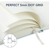 image:imageMr Pen Dotted Journal Notebook A5 Medium Size 57x84  160 Pages 80 Sheets Fabric Hardcover 100 GSM Thick Paper Bullet Dotted Journal for Planning Trackingtranquil blue
