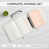 image:imageMr Pen Dotted Journal Notebook A5 Medium Size 57x84  160 Pages 80 Sheets Fabric Hardcover 100 GSM Thick Paper Bullet Dotted Journal for Planning Trackingcosmic latte