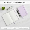 image:imageMr Pen Dotted Journal Notebook A5 Medium Size 57x84  160 Pages 80 Sheets Fabric Hardcover 100 GSM Thick Paper Bullet Dotted Journal for Planning Trackingslate gray