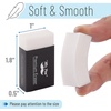 image:imageMr Pen Erasers 20 Pack Large Block Erasers for School No Smudge  Large Latex Free Block Erasers for School Office Art Sketching Homework Exams Clean SmudgeFree CorrectionWhite