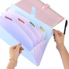 image:imageMr Pen Expanding File Folder 2 Pack 5 Pocket Accordion Folder with Labels A4Letter Size Waterproof and Tearproof  Accordion Folder with Lables Expandable Folder Accordian Folder Organizer File Folder Organizer Accordion File Organizer
