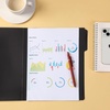 image:imageMr Pen File Folders 94 x 117 3 Pack Black Leather Design  Letter Size File Folders Office File Folder Filing Folders Files Folder File Folders with Tabs