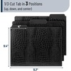 image:imageMr Pen File Folders 94 x 117 3 Pack Black Leather Design  Letter Size File Folders Office File Folder Filing Folders Files Folder File Folders with Tabs