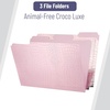 image:imageMr Pen File Folders 94 x 117 3 Pack Leather Design  Letter Size File Folders Office File Folder Filing Folders Files Folder File Folders with Tabs