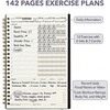 image:imageMr Pen Fitness Workout Journal for Women amp Men A555 x 82  160 Pages Spiral Black Workout Log Book Planner for Tracking Progress