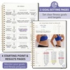 image:imageMr Pen Fitness Workout Journal for Women amp Men A555 x 82  160 Pages Spiral Black Workout Log Book Planner for Tracking Progress