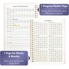 image:imageMr Pen Fitness Workout Journal for Women amp Men A555 x 82  160 Pages Spiral Blush Workout Log Book Planner for Tracking Progress