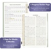 image:imageMr Pen Fitness Workout Journal for Women amp Men A555 x 82  160 Pages Spiral Green Workout Log Book Planner for Tracking Progress