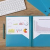 image:imageMr Pen Folders with Pockets and Prong with Fasteners 2 Pocket Folder  3 Prong Folders 5 Pack Plastic