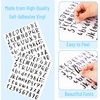 image:imageMr Pen Glitter Letter Stickers 1 Inch 8 Sheets 576 pcs Black  Self Adhesive Glitter Letters and Numbers Vinyl Alphabet Stickers