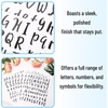 image:imageMr Pen Glitter Letter Stickers 1 Inch 8 Sheets 576 pcs Black  Self Adhesive Glitter Letters and Numbers Vinyl Alphabet Stickers