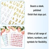 image:imageMr Pen Glitter Letter Stickers 1 Inch 8 Sheets 576 pcs Colorful  Self Adhesive Glitter Letters and Numbers Vinyl Alphabet Stickers