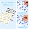 image:imageMr Pen Glitter Letter Stickers 1 Inch 8 Sheets 576 pcs Colorful  Self Adhesive Glitter Letters and Numbers Vinyl Alphabet Stickers