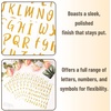 image:imageMr Pen Glitter Letter Stickers 1 Inch 8 Sheets 576 pcs Gold  Self Adhesive Glitter Letters and Numbers Vinyl Alphabet Stickers