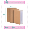 image:imageMr Pen Hardcover Blank Books 4 pcs 57x82 40 Sheets  Kraft Blank Books for Kids to Write Stories Blank Notebooks for Kids Blank Journal for Kids Unlined Notebook