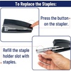 image:imageMr Pen Heavy Duty Stapler with Staples 3600 Staples 38  60 Sheet Capacity Desktop Stapler for Students Office Supplies Ergonomic Design for Comfortable Use JamFree
