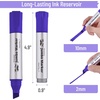 image:imageMr Pen Jumbo Permanent Markers 4 Pack Red Chisel Tip Wide Tip Large  Thick Permanent Markers for Canvas Posters Board Fabric Window Glass Wood Waterproof Quick DryPurple
