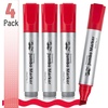 image:imageMr Pen Jumbo Permanent Markers 4 Pack Red Chisel Tip Wide Tip Large  Thick Permanent Markers for Canvas Posters Board Fabric Window Glass Wood Waterproof Quick DryRed